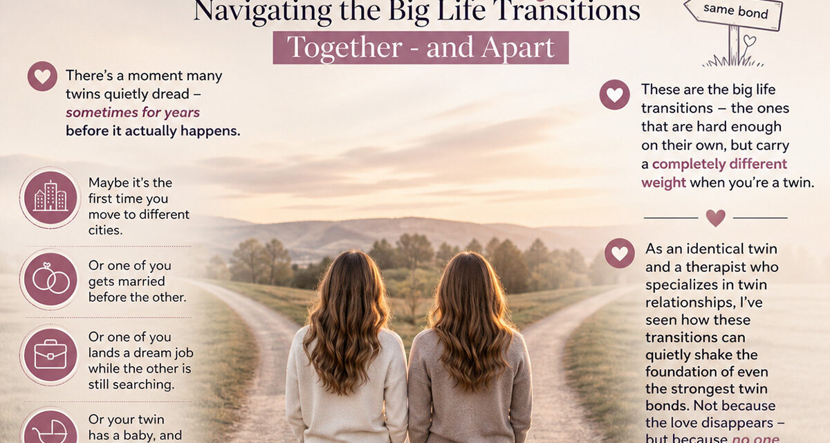 When Twins Part Ways: Navigating the Big Life Transitions Together – and Apart